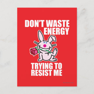 Slösa inte energi vykort