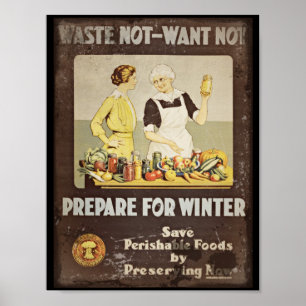 Slösa inte vill inte - Mor och slaktfilning Poster