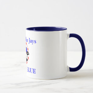slösa jay, Merrill Blue Jays, GÅ STORA BLÅTT Mugg
