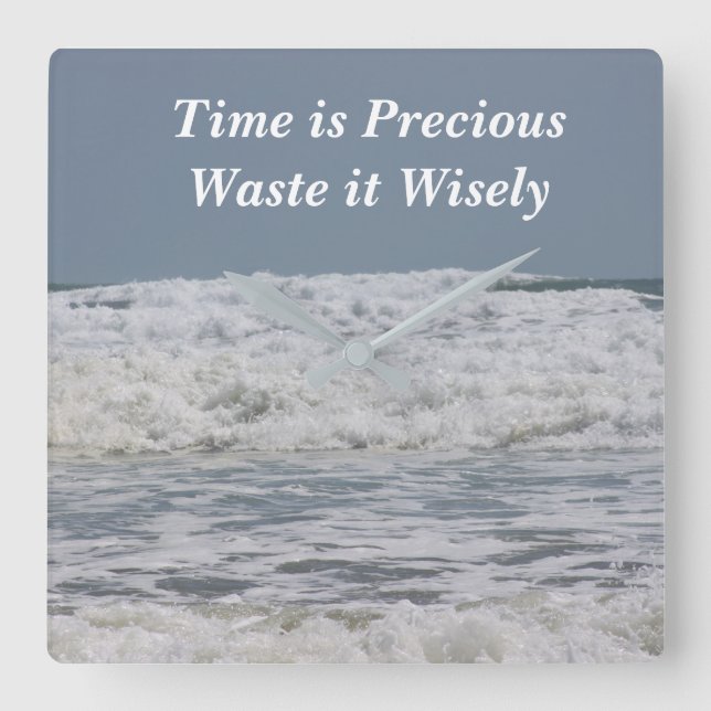 Slösa klockslag fyrkantig klocka (Framsida)