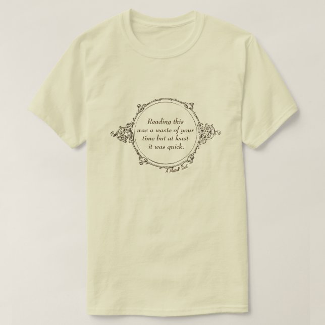 Slösa tid - en serverdel t shirt (Design framsida)