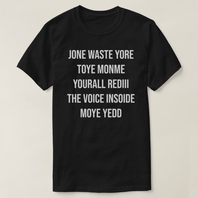 Slösa TID-klassiskt T-Shirt (Design framsida)