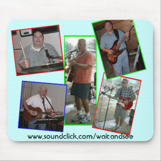 Slösa VÄNTAN OCH SE Mousepad Musmatta