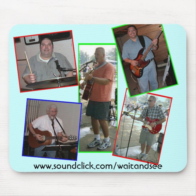 Slösa VÄNTAN OCH SE Mousepad Musmatta (Framsidan)