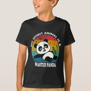 Slösad Panda Är Mitt Srit Djur Roligt Rådjurs Meme T Shirt