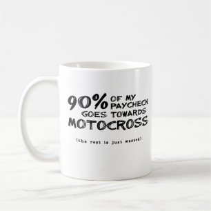 Slösade Pengar Dirt Bike Motocross Mugg
