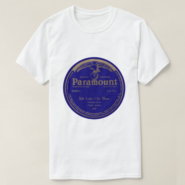 "Slösar Salt Lake City" Charlie Jackson PARAMOUNT Tee (Design framsida)