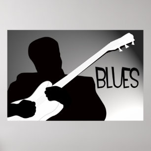 Slösar spelare silhouette med en strålkastare poster
