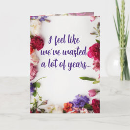 Slösat år - Mors dag Tack Kort