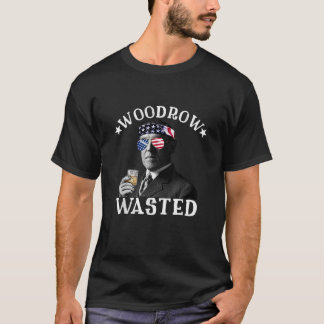 Slösat Patriotic Drinking President Woodro T Shirt