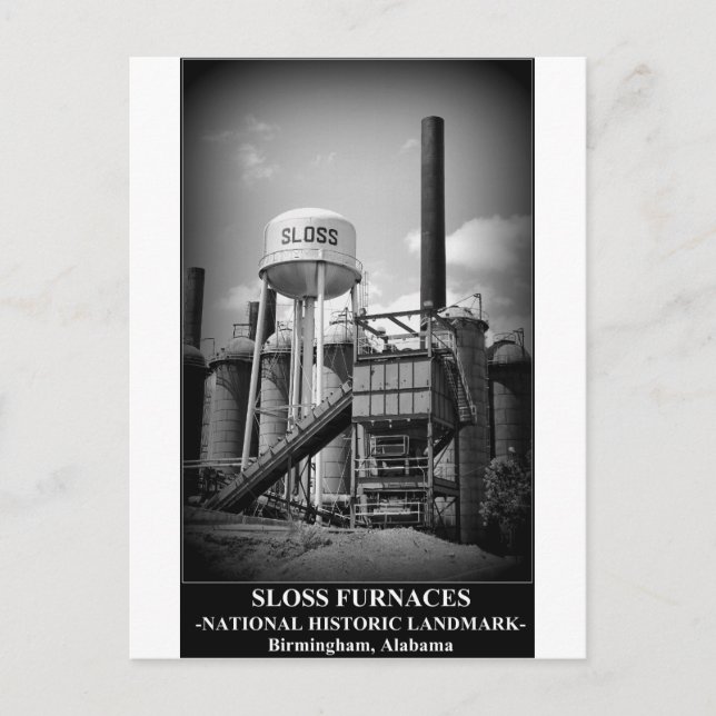 SLOSS FURNACES - National Historical Landmark Vykort (Framsida)