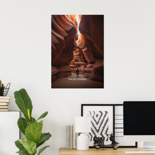 Slot Canyon Motiverande påstående Poster (Hemmakontoret)