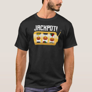 Slot Machine Casino Evil Pumpkin for Casino Lovers T Shirt
