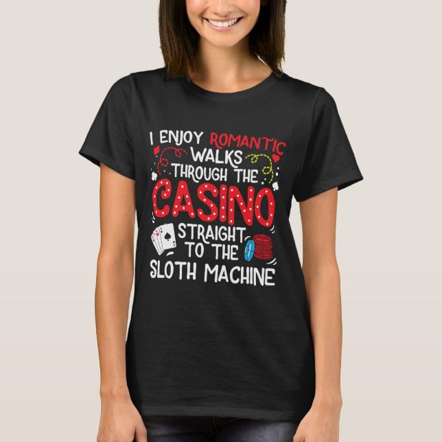 Slot Maskin Gambling T Shirt (Framsida)