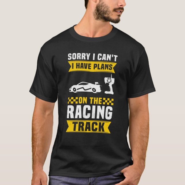Slotcar Racing Racetrack & Slot Car T Shirt (Framsida)