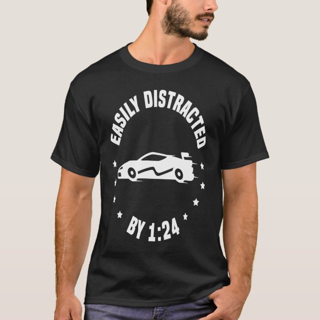Slotcarracing 124 & Slot Car T Shirt (Framsida)