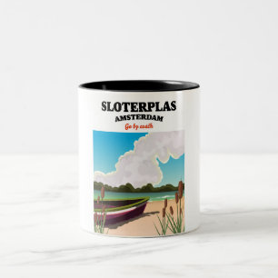 Sloterplas Amsterdam Två-Tonad Mugg