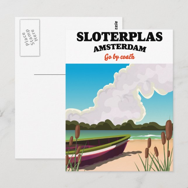 Sloterplas Amsterdam Vykort (Fram/baksida)