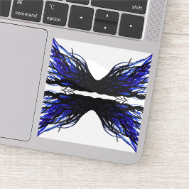 Sloth Abstract 7 Deadly Sins Alcohol Ink Art Klistermärken