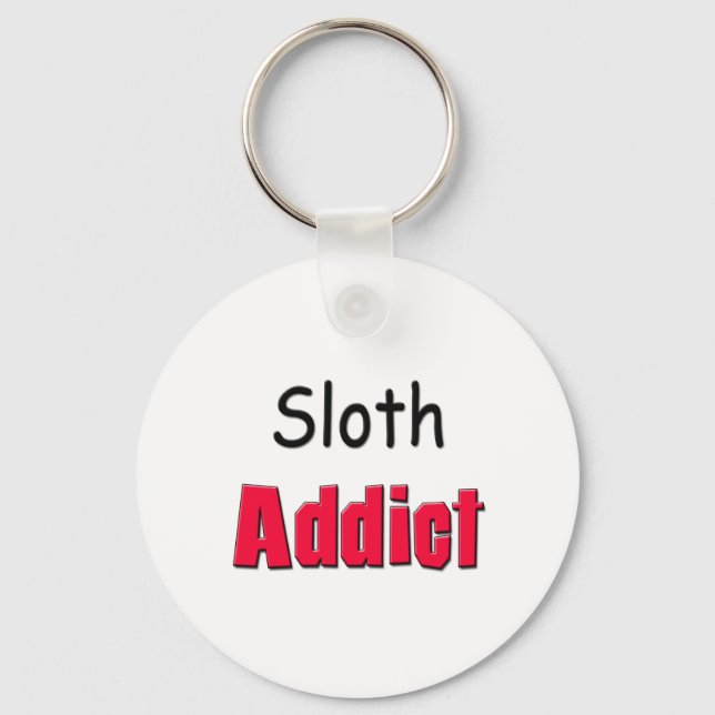 Sloth Addict Nyckelring (Framsida)