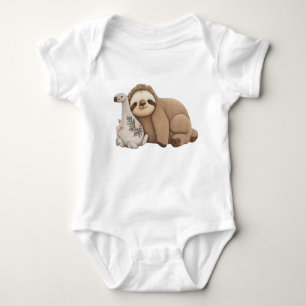 Sloth and Llama Shirt, Llama Kids Bodykostym T Shirt