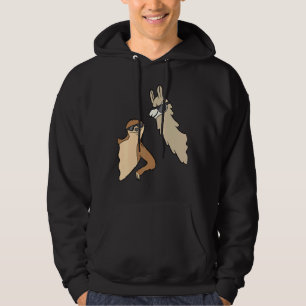 Sloth and Llama with Sunglass Kärlek Sloths and Al Hoodie