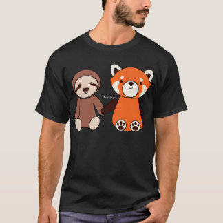 Sloth and Red Panda Friends T Shirt
