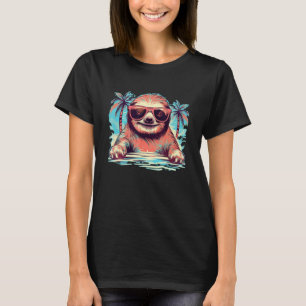 Sloth Animal Manar Women Kids 5 T Shirt
