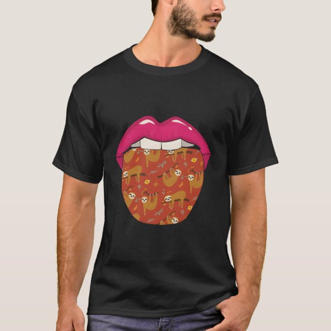 Sloth Animal Wildlife Sloth T Shirt (Framsida)