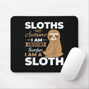 Sloth Animals Sloths är Fantastisk Musmatta