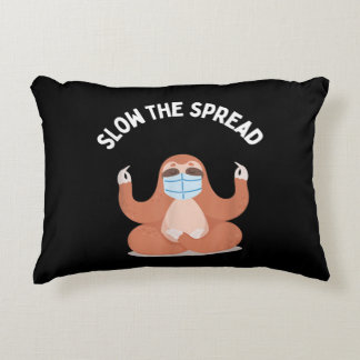 Sloth Ansikte Mask Slow Spread Quarantine Sloth Prydnadskudde