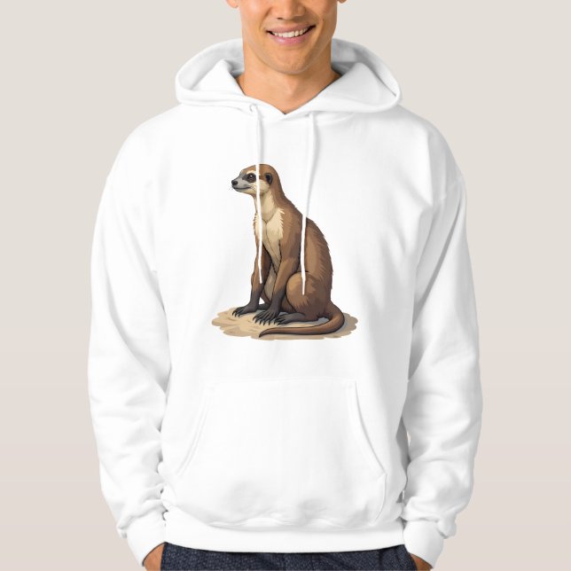 Sloth Antique Engraving Retro Graphic (2) Hoodie (Framsida)
