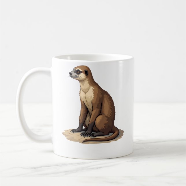 Sloth Antique Engraving Retro Graphic (2) Kaffemugg (Vänster)