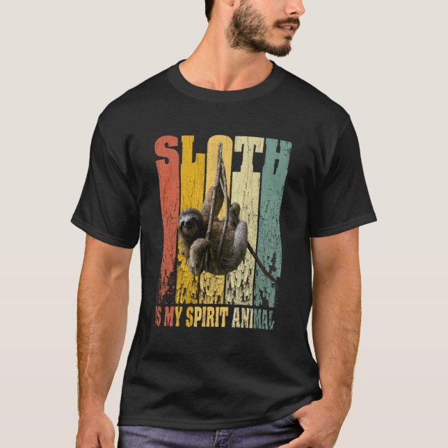 Sloth är min själ, rinnande, sputt, slynt, L T Shirt (Framsida)