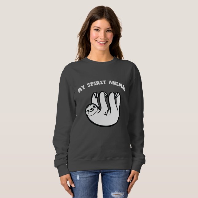 Sloth är mitt andliga djur t shirt (Hel framsida)