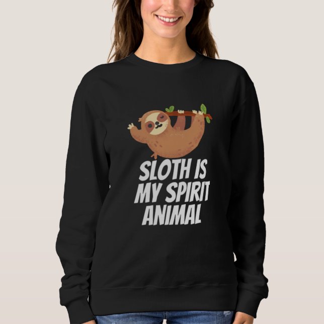 Sloth är mitt andliga djur t shirt (Framsida)