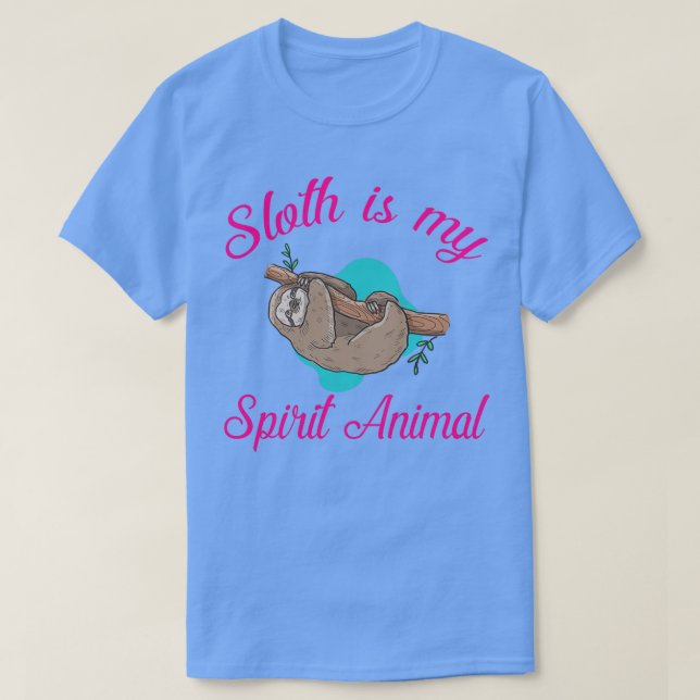 Sloth är mitt spritdjur 5 t shirt (Design framsida)