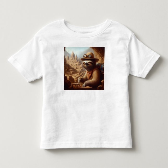 Sloth Archeolog T Shirt (Framsida)