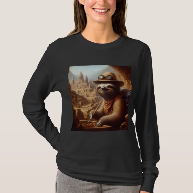 Sloth Archeolog T Shirt (Framsida)