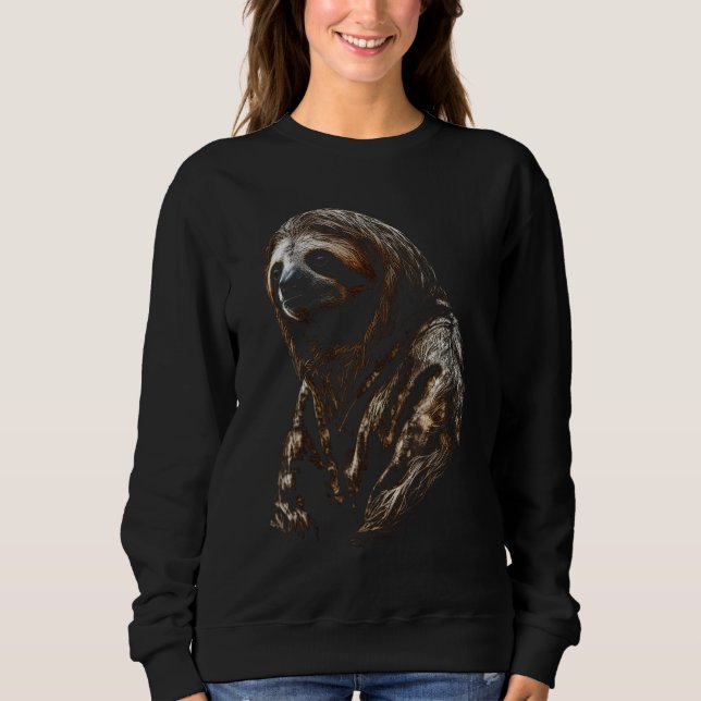 Sloth artwork  animal  animal sloth 9 t shirt (Framsida)