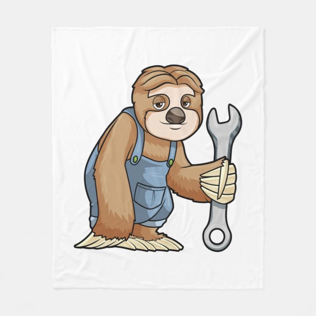 Sloth as Crateur med Wrench Fleecefilt (Framsidan)