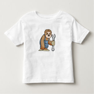 Sloth as Crateur med Wrench T Shirt