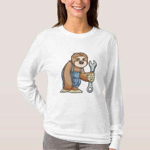 Sloth as Crateur med Wrench T Shirt