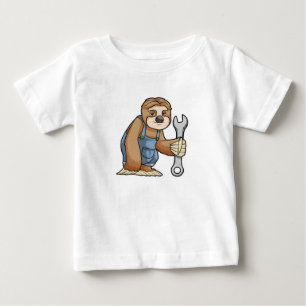 Sloth as Crateur med Wrench T Shirt