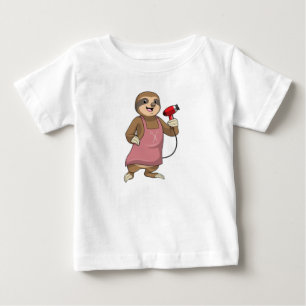 Sloth as Hair stylist med Hairdryer T Shirt