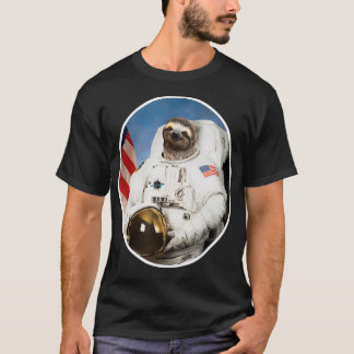 Sloth Astronaut Funny Sloth Gift Rymden T Shirt
