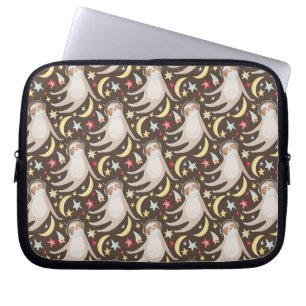 Sloth Astronaut Mönster Laptop Fodral