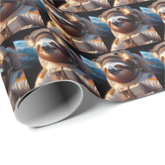 Sloth Astronaut Presentpapper