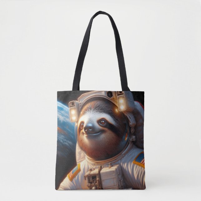 Sloth Astronaut Tygkasse (Framsida)