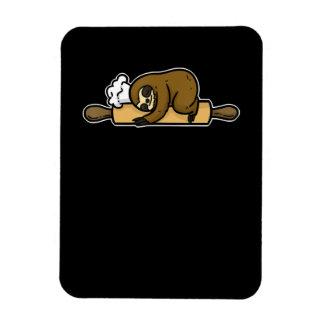 Sloth baker | Lustig, söt kock | Kökgåva Magnet